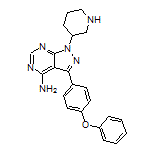 3-(4-Phenoxyphenyl)-1-(3-piperidyl)-1H-pyrazolo[3,4-d]pyrimidin-4-amine