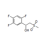 2-(Methylsulfonyl)-1-(2,4,5-trifluorophenyl)ethan-1-ol