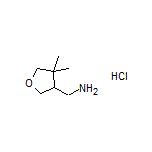 (4,4-Dimethyltetrahydrofuran-3-yl)methanamine Hydrochloride