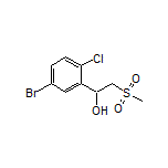 1-(5-Bromo-2-chlorophenyl)-2-(methylsulfonyl)ethan-1-ol