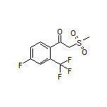 1-[4-Fluoro-2-(trifluoromethyl)phenyl]-2-(methylsulfonyl)ethan-1-one