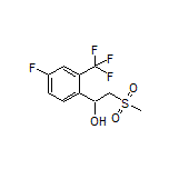 1-[4-Fluoro-2-(trifluoromethyl)phenyl]-2-(methylsulfonyl)ethan-1-ol