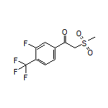 1-[3-Fluoro-4-(trifluoromethyl)phenyl]-2-(methylsulfonyl)ethan-1-one