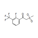 1-[2-Fluoro-3-(trifluoromethyl)phenyl]-2-(methylsulfonyl)ethan-1-one