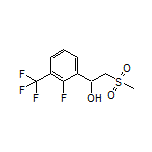 1-[2-Fluoro-3-(trifluoromethyl)phenyl]-2-(methylsulfonyl)ethan-1-ol