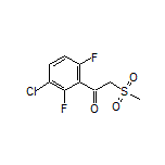 1-(3-Chloro-2,6-difluorophenyl)-2-(methylsulfonyl)ethan-1-one