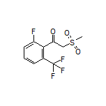 1-[2-Fluoro-6-(trifluoromethyl)phenyl]-2-(methylsulfonyl)ethan-1-one