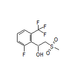 1-[2-Fluoro-6-(trifluoromethyl)phenyl]-2-(methylsulfonyl)ethan-1-ol