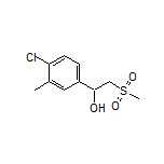 1-(4-Chloro-3-methylphenyl)-2-(methylsulfonyl)ethan-1-ol