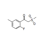 1-(2-Fluoro-5-methylphenyl)-2-(methylsulfonyl)ethan-1-one