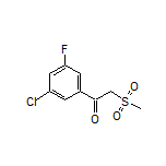 1-(3-Chloro-5-fluorophenyl)-2-(methylsulfonyl)ethan-1-one