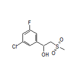 1-(3-Chloro-5-fluorophenyl)-2-(methylsulfonyl)ethan-1-ol