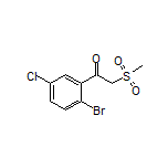 1-(2-Bromo-5-chlorophenyl)-2-(methylsulfonyl)ethan-1-one