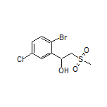 1-(2-Bromo-5-chlorophenyl)-2-(methylsulfonyl)ethan-1-ol