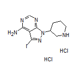 4-Amino-3-iodo-1-(piperidin-3-yl)-1H-pyrazolo[3,4-d]pyrimidine Dihydrochloride