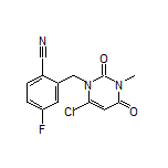 2-[[6-Chloro-3-methyl-2,4-dioxo-3,4-dihydropyrimidin-1(2H)-yl]methyl]-4-fluorobenzonitrile