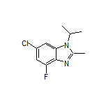 6-Chloro-4-fluoro-1-isopropyl-2-methyl-1H-benzo[d]imidazole