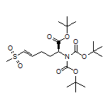 tert-Butyl (S,E)-2-(DiBoc-amino)-6-(methylsulfonyl)hex-5-enoate