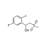 1-(5-Fluoro-2-iodophenyl)-2-(methylsulfonyl)ethan-1-ol