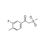 1-(3-Fluoro-4-methylphenyl)-2-(methylsulfonyl)ethan-1-one