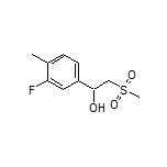 1-(3-Fluoro-4-methylphenyl)-2-(methylsulfonyl)ethan-1-ol