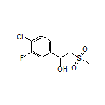 1-(4-Chloro-3-fluorophenyl)-2-(methylsulfonyl)ethan-1-ol