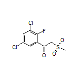 1-(3,5-Dichloro-2-fluorophenyl)-2-(methylsulfonyl)ethan-1-one