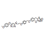 5-[4-[[4-[2-[[6-(4-Methoxyphenoxy)pyrimidin-4-yl](methyl)amino]ethoxy]benzyl]oxy]benzyl]thiazolidine-2,4-dione