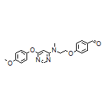 4-[2-[[6-(4-Methoxyphenoxy)-4-pyrimidinyl](methyl)amino]ethoxy]benzaldehyde