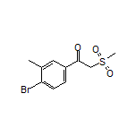 1-(4-Bromo-3-methylphenyl)-2-(methylsulfonyl)ethan-1-one