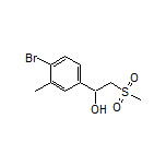 1-(4-Bromo-3-methylphenyl)-2-(methylsulfonyl)ethan-1-ol