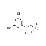 1-(3-Bromo-5-chlorophenyl)-2-(methylsulfonyl)ethan-1-one