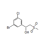 1-(3-Bromo-5-chlorophenyl)-2-(methylsulfonyl)ethan-1-ol