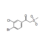 1-(4-Bromo-3-chlorophenyl)-2-(methylsulfonyl)ethan-1-one