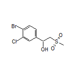 1-(4-Bromo-3-chlorophenyl)-2-(methylsulfonyl)ethan-1-ol