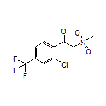 1-[2-Chloro-4-(trifluoromethyl)phenyl]-2-(methylsulfonyl)ethan-1-one