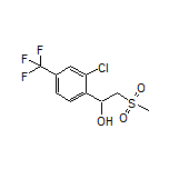 1-[2-Chloro-4-(trifluoromethyl)phenyl]-2-(methylsulfonyl)ethan-1-ol