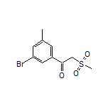 1-(3-Bromo-5-methylphenyl)-2-(methylsulfonyl)ethan-1-one