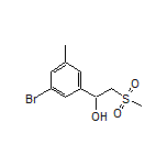 1-(3-Bromo-5-methylphenyl)-2-(methylsulfonyl)ethan-1-ol