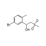 1-(5-Bromo-2-methylphenyl)-2-(methylsulfonyl)ethan-1-ol