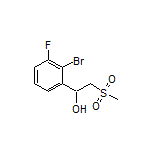 1-(2-Bromo-3-fluorophenyl)-2-(methylsulfonyl)ethan-1-ol