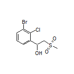 1-(3-Bromo-2-chlorophenyl)-2-(methylsulfonyl)ethan-1-ol