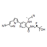 4-[[(R)-1-Cyanoethyl]amino]-6-(3-cyanopyrrolo[1,2-b]pyridazin-7-yl)-N-[(R)-2-fluoro-3-hydroxy-3-methylbutyl]nicotinamide