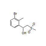 1-(3-Bromo-2-methylphenyl)-2-(methylsulfonyl)ethan-1-ol