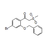 1-[2-(Benzyloxy)-4-bromophenyl]-2-(methylsulfonyl)ethan-1-one