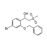 1-[2-(Benzyloxy)-4-bromophenyl]-2-(methylsulfonyl)ethan-1-ol