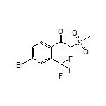 1-[4-Bromo-2-(trifluoromethyl)phenyl]-2-(methylsulfonyl)ethan-1-one