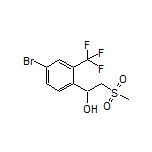 1-[4-Bromo-2-(trifluoromethyl)phenyl]-2-(methylsulfonyl)ethan-1-ol