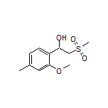 1-(2-Methoxy-4-methylphenyl)-2-(methylsulfonyl)ethan-1-ol