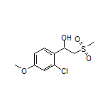 1-(2-Chloro-4-methoxyphenyl)-2-(methylsulfonyl)ethan-1-ol